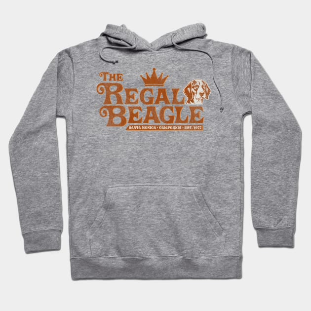 Regal Beagle Lounge 1977 Worn Lts Hoodie by Alema Art